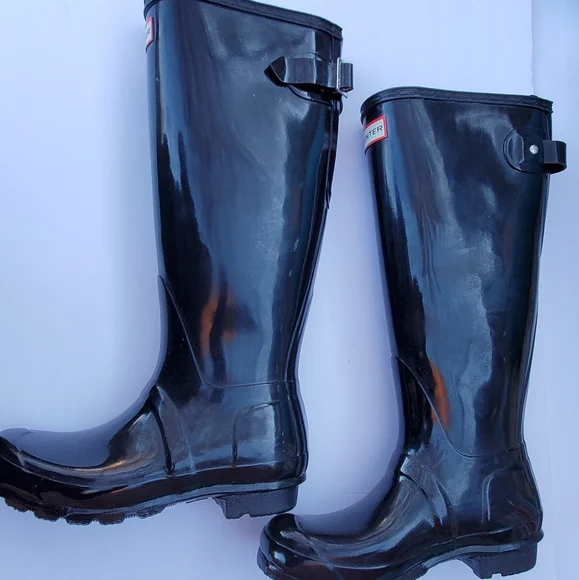 Hunter Boots Black sz US 6 - Picture 9 of 10